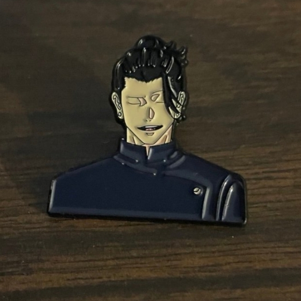 Navy Blue Enamel Pin for Men Anime Manga Jujitsu Kaisen
